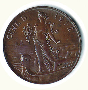 reverse: SAVOIA - Vittorio Emanuele III - 5 Cent. 1912.