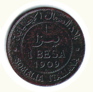 reverse: SAVOIA - Vittorio Emanuele III - Besa 1909.