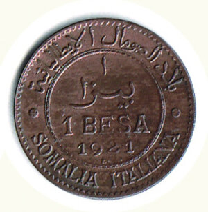 reverse: SAVOIA - Vittorio Emanuele III - Besa 1921.