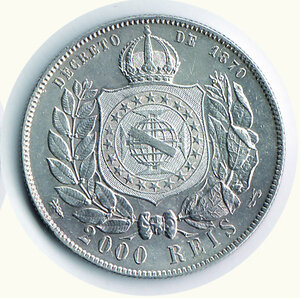 reverse: BRASILE - Pietro II - 2000 Reis 1888.