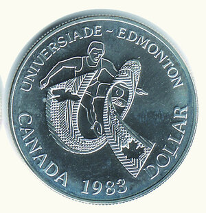 reverse: CANADA - Elisabetta II - 5 Dollari 1983