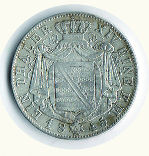 reverse: GERMANIA - Sassonia - Federico Augusto - Tallero 1845.