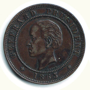 obverse: HAITI - Repubblica - 20 Cent. 1863.