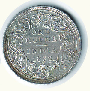 reverse: 	INDIA - Vittoria - Rupia 1862.
