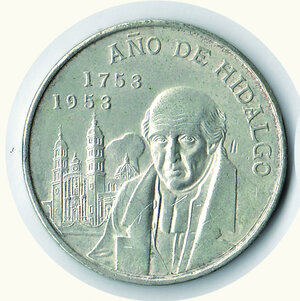 obverse: MESSICO - 10 Pesos 1953 - Anno dell’Hidalgo.