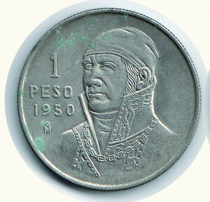 obverse: MESSICO - 1 Peso 1950.
