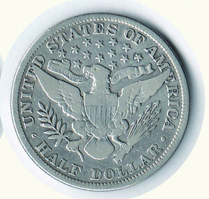 reverse: STATI UNITI - 1/2 Dollaro Barber 1899.