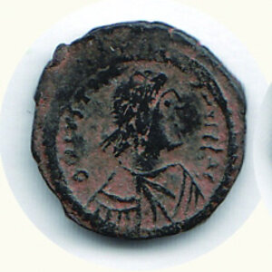 obverse: GIUSTINIANO I (527-565) - Pentanummo.