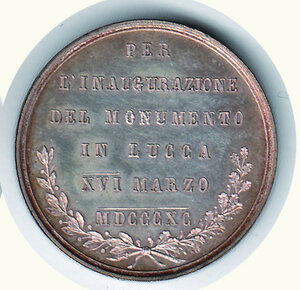 reverse: LUCCA 1890 - Per l’inaugurazione del monumento a Mazzini.
