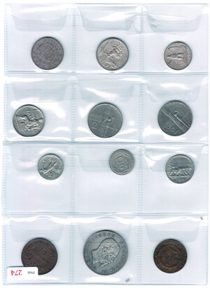 reverse: SAVOIA - 12 monete sabaude in pagina d’album.