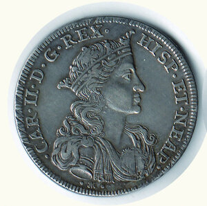 obverse: NAPOLI - Carlo II - 100 Grana 1693