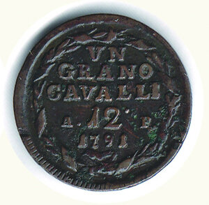 reverse: NAPOLI - Ferdinando IV - Grano da 12 Cavalli 1791