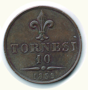 reverse: NAPOLI - Francesco II (1859-1861) - 10 Tornesi