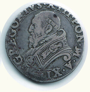reverse: ROMA - Gregorio XIII (1572-1585) -Testone A XI