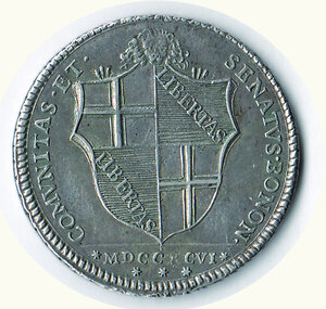 reverse: BOLOGNA - 10 Paoli 1796