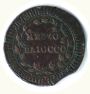 obverse: ROMA - I Repubblica Romana (1798-1799) - 1/2 Baiocco