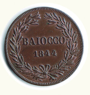 reverse: ROMA - Gregorio XVI - Baiocco 1844.
