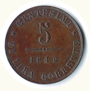 reverse: VENEZIA - Gov. Provvisorio - 5 Cent. 1848.