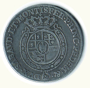 reverse: SAVOIA - Carlo Emanuele III - 1/4 di Scudo 1756.