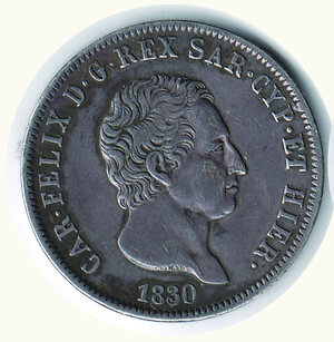 obverse: SAVOIA - Carlo Felice (1821-1831) - 5 Lire
