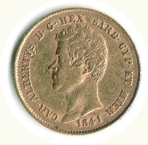 obverse: SAVOIA - Carlo Alberto - 20 Lire 1841