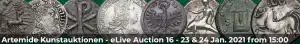 Banner Artemide eLive Auktion 16
