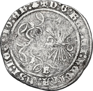 reverse: Spain.  Ferdinand and Isabel (1476-1516). AR Real n.d. Burgos mint