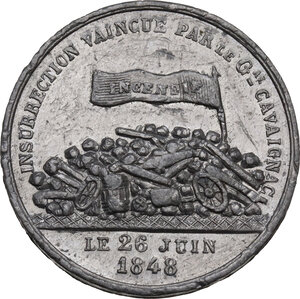 obverse: France. Tin Medal 1848 for the insurrection