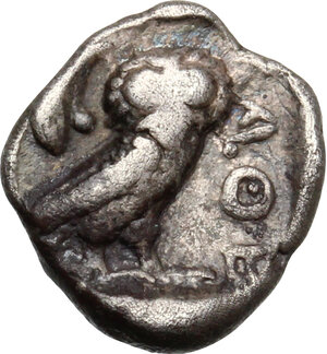 reverse: Attica, Athens. AR Obol, 479-393 BC