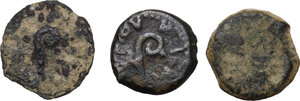 obverse: Judaea. Lot of 3 coins: Pontius Pilatus prutah