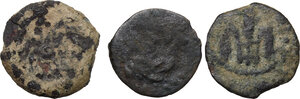 reverse: Judaea. Lot of 3 coins: Pontius Pilatus prutah