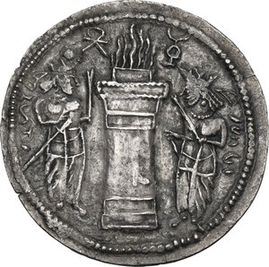 reverse: Sasanian kings of Persia..  Narseh (293-303).. AR Drachm, style H (Phase 1)