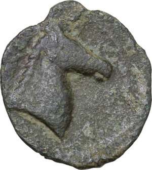reverse: Zeugitania, Carthage. AE Unit, circa 350-320 BC