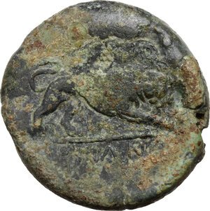 reverse: Anonymous. AE Double litra, 275-270 BC, Neapolis mint