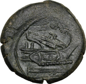 reverse: L (first heavy) series.. AE Uncia, 214-212 BC, Luceria mint