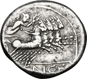 reverse: M. Fannius C.f. . AR Denarius, 123 BC