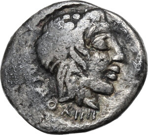 obverse: M. Cato.. AR Quinarius, 89 BC