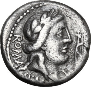 obverse: Q. Fabius Maximus. . AR Denarius, restored issue, 82-80 BC