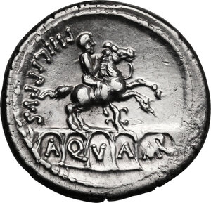 reverse: L. Marcius Philippus.. AR Denarius, 56 BC