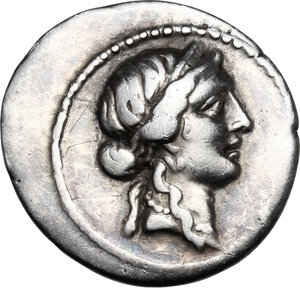 obverse: Julius Caesar.. AR Denarius, 47-46 BC