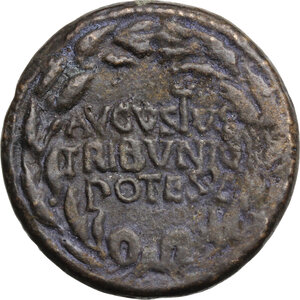 reverse: Augustus (27 BC - 14 AD).. AE Dupondius, 15 BC