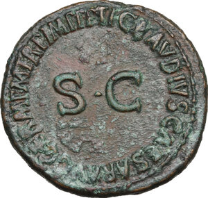 reverse: Germanicus (died 19 AD).. AE As. Struck under Claudius 50-54 AD