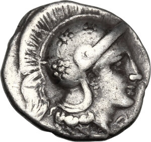 obverse: Southern Apulia, Tarentum. AR Diobol, 380-325 BC