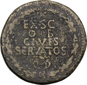 reverse: Claudius (41-54).. AE Sestertius. Rome mint, 41-42