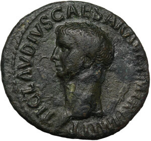 obverse: Claudius (41-54).. AE As, 42-43 AD