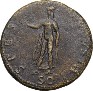 reverse: Claudius (41-54).. AE Sestertius, Rome mint