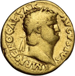 obverse: Nero (54-68).. AV Aureus, 66-67 AD