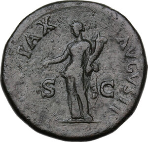 reverse: Vespasian (69-79 AD).. AE Sestertius. Struck 71 AD