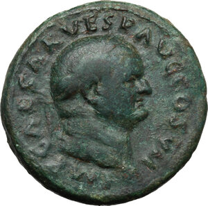 obverse: Vespasian (69-79 AD).. AE As. Rome mint. Struck 76 AD