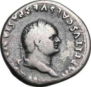 obverse: Titus (79-81 AD). AR Denarius. Struck c. July 79 AD